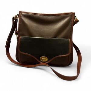 Fossil Heritage Hobo Crossbody Bag | Color Block | Genuine Leather